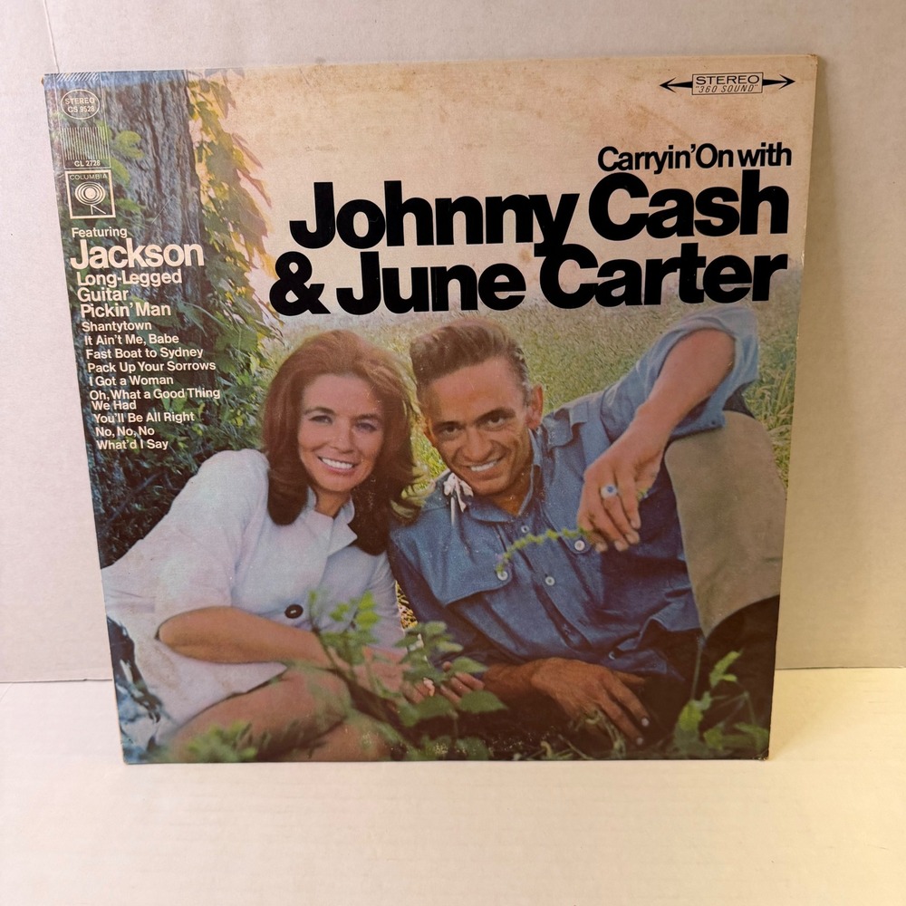 Johnny Cash & June Carter LP – Carryin' On CS 9528 Stereo 1967 Original Country